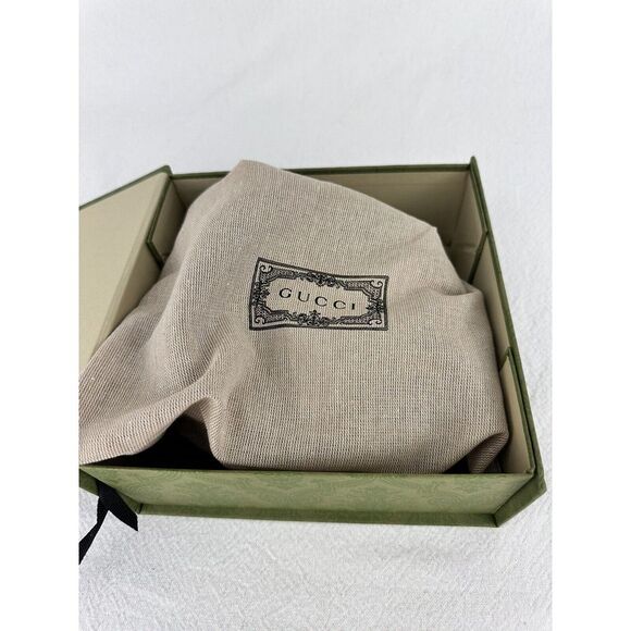 NWT LADIES GUCCI BELT GG MARMONT MONOGRAM LEATHER BLUE PRINT SIZE 80 / 32. A10 - Picture 5 of 5